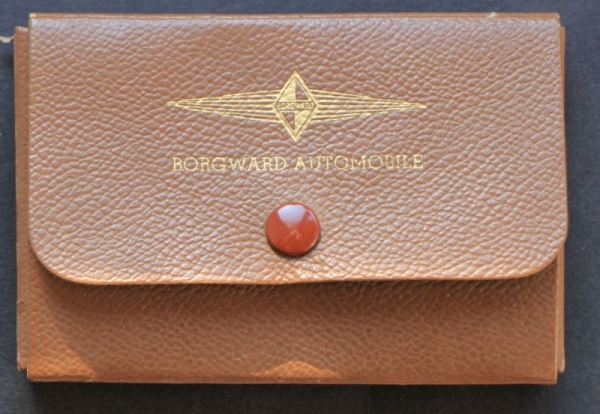 Borgward Skatgame in Leatherbox with Logo 1955 (2029)